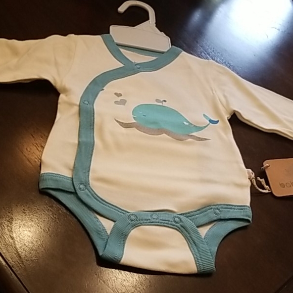Baby Onesie / Kimono Long Sleeve By Babysoy - Picture 3 of 5